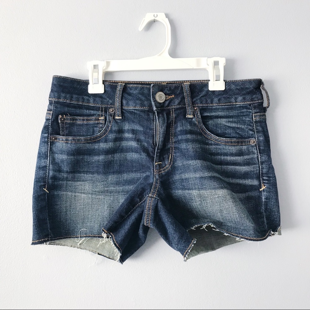 American Eagle Dark Wash Jean Shorts